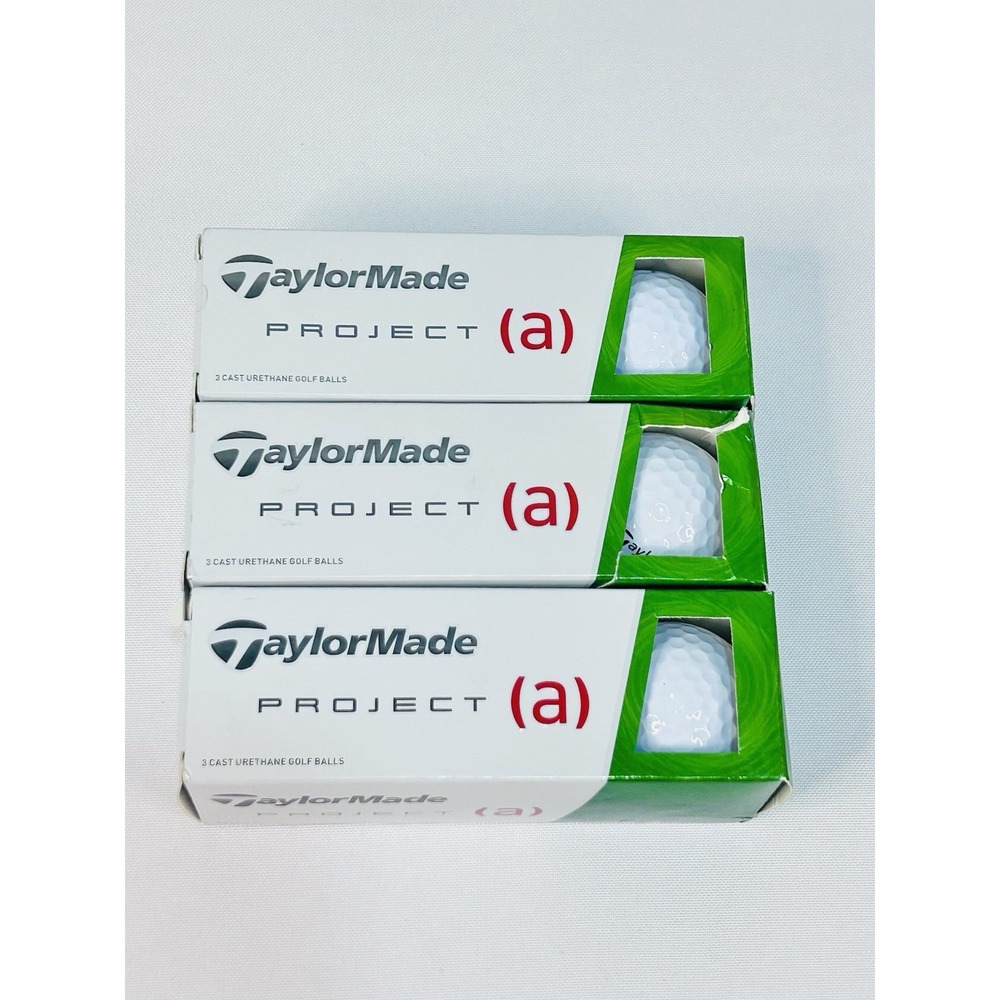 TaylorMade Project (a) Golf Balls 3 Sleeves 9 Balls White Cast Urethane